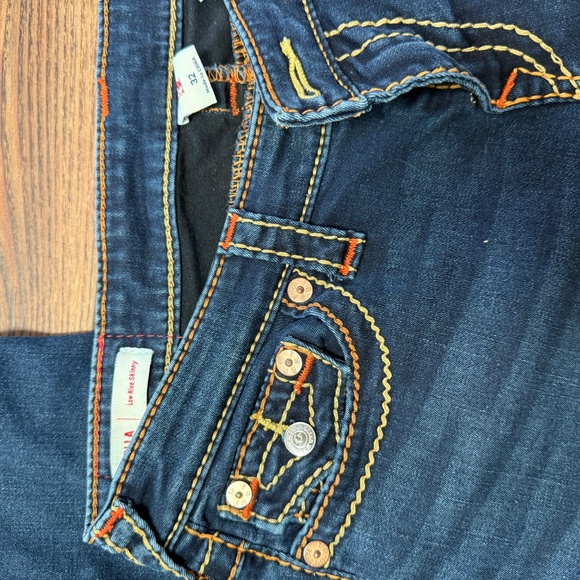 Low Rise Skinny Stretch Dark Blue STELLA Jeans by True Religion - 32 - Picture 4 of 12